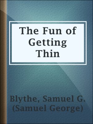 cover image of The Fun of Getting Thin